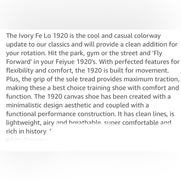 FEIYUE Fe Lo 1920 Low Top Canvas Performance Shoe. NWT - Picture 12 of 13